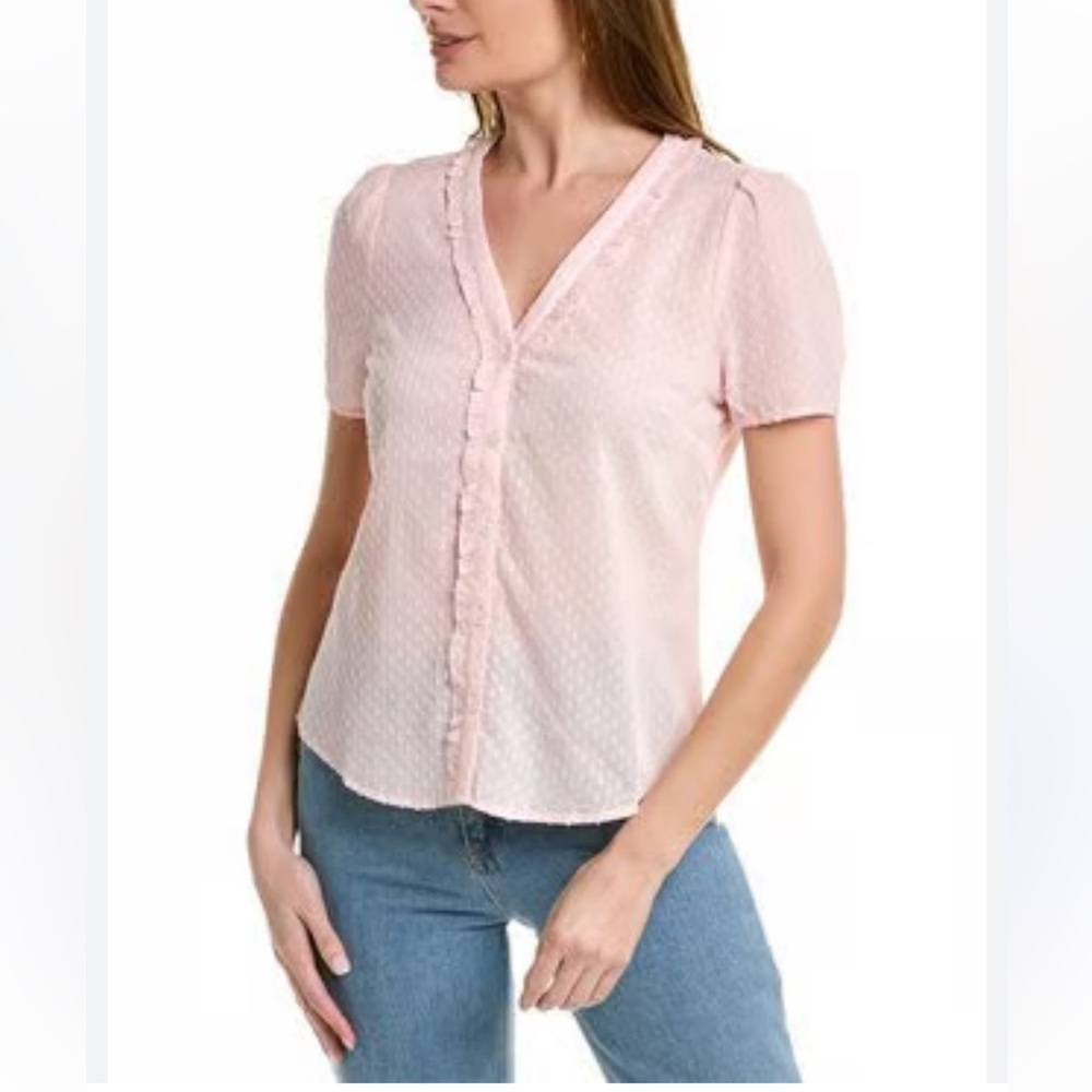 Yellow Button-Up Blouse - Picture 6 of 6